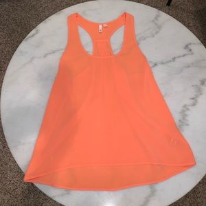 Orange Flowy Tank Top